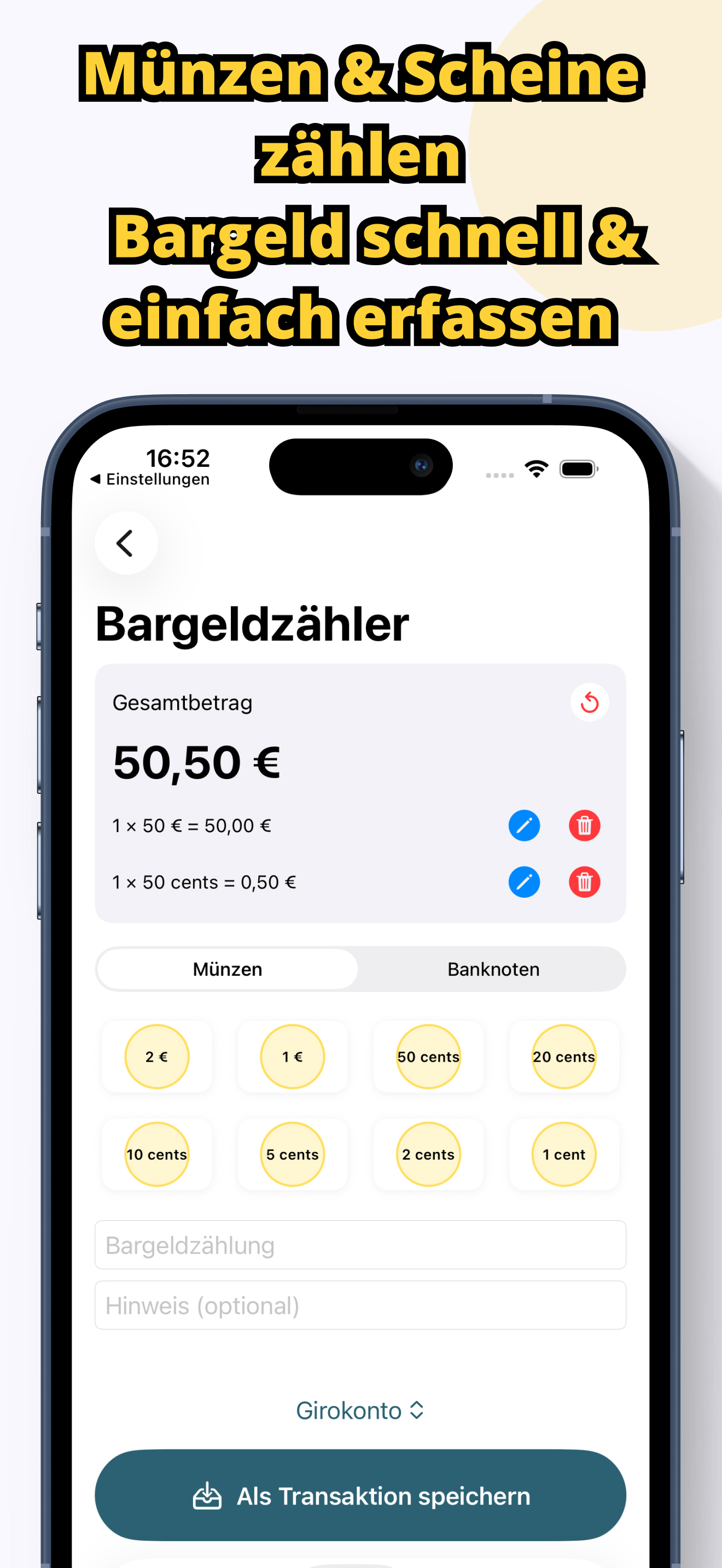 CashCounter Screenshot 1